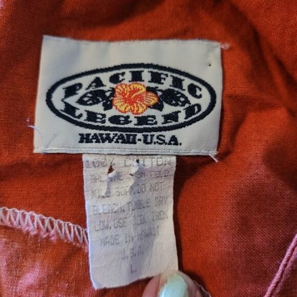 American Vintage Orange Tropical Print Mini Dress - Picture 7 of 10